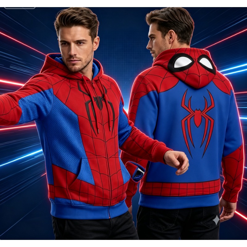 Street Fashion Hoodie - Unisexowa kurtka z kapturem w pająkowy