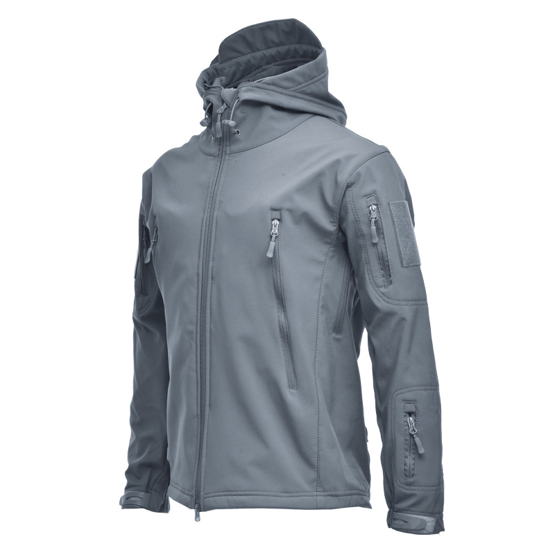 Windbreak Shell Jacket - 5XL 6XL męski rosyjski kamuflaż polarowy
