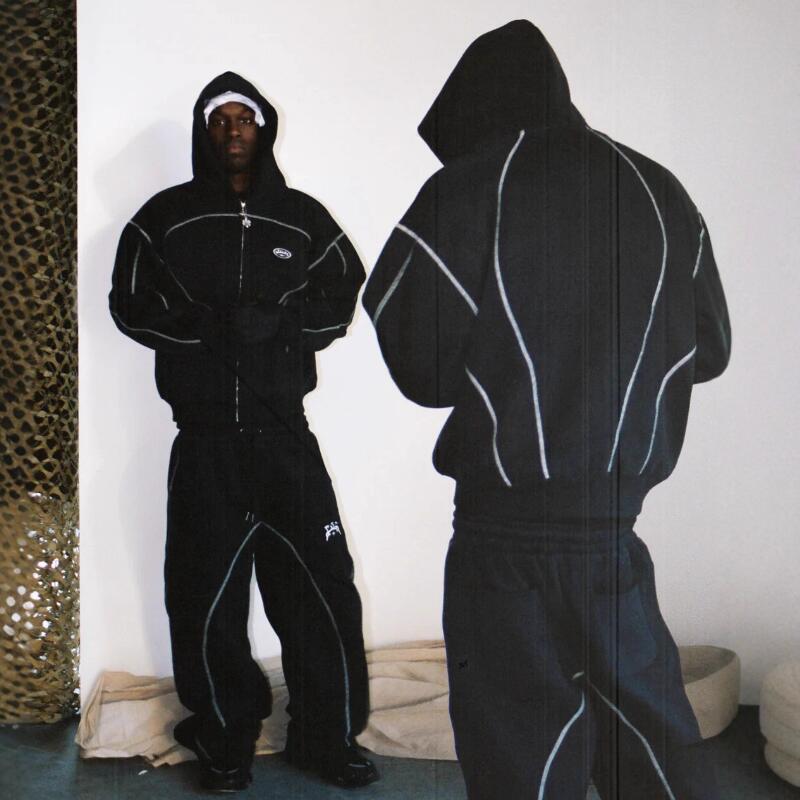 Street Fashion Hoodie - Modny zestaw damski na wiosnę i