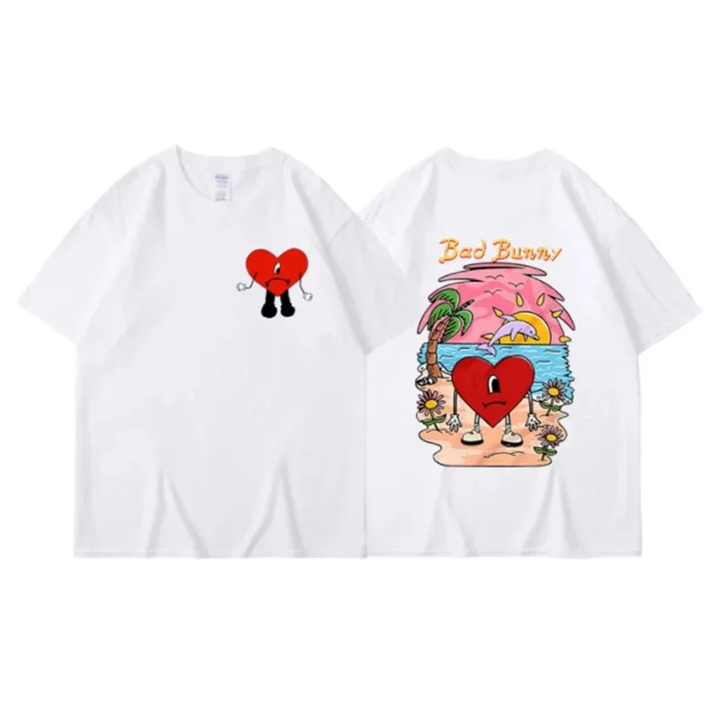 Street Fashion Asian - Koszulka damska Bad Bunny w rozmiarze