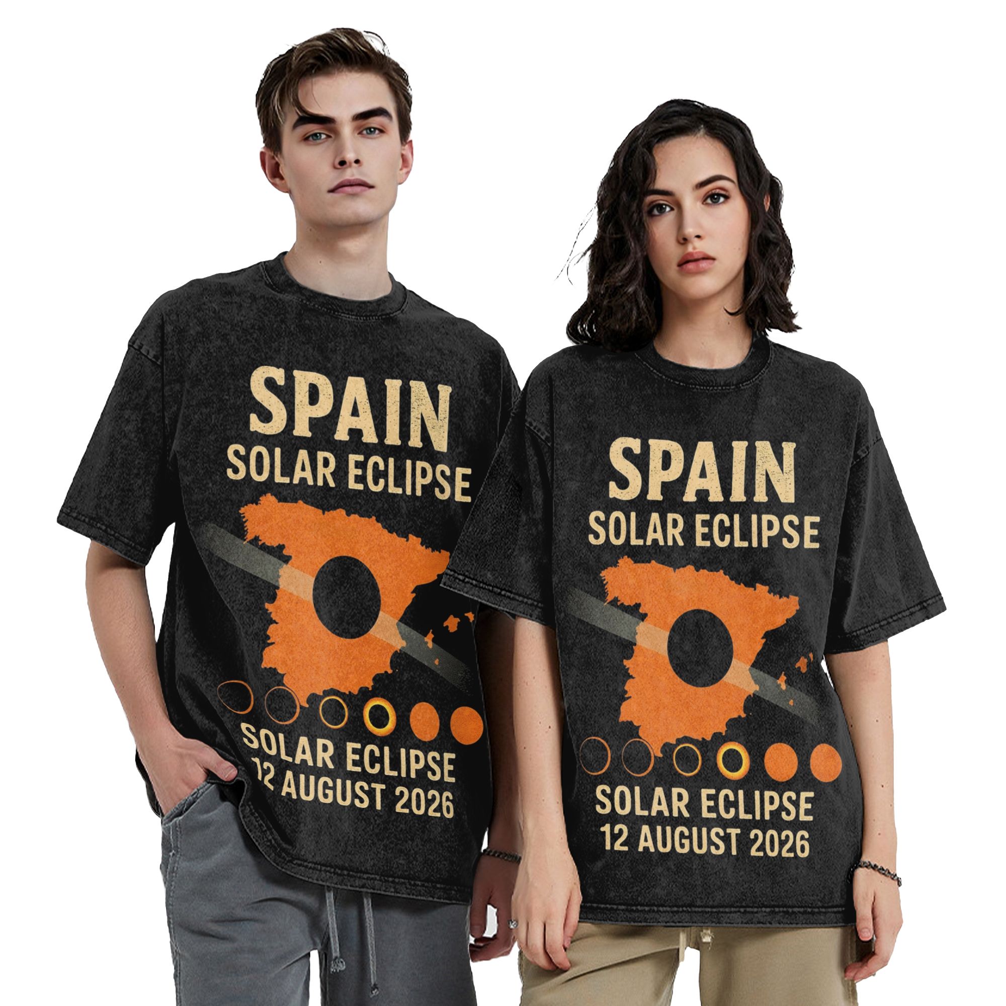 Street Fashion In Spain - Hiszpania Pełne zaćmienie słońca 2026 Sprana