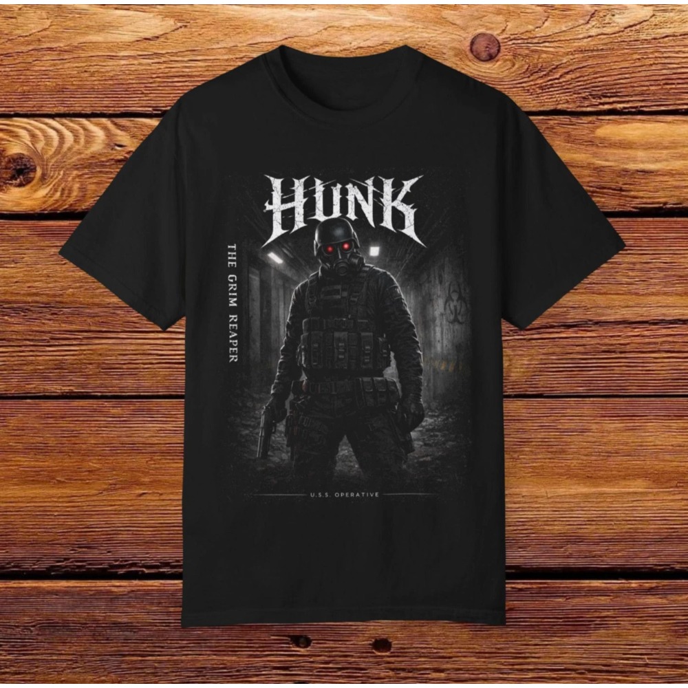 Street Fashion Game - Koszulka Vintage HUNK z grafiką, miękka,