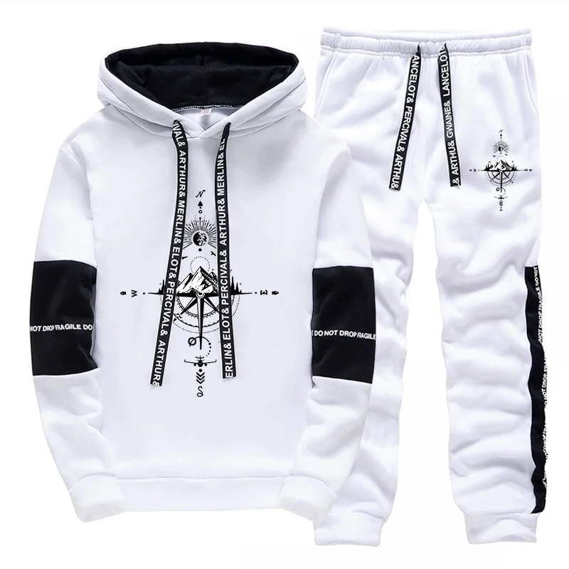 Street Fashion Hoodie - Nowy jesienno-zimowy męski dres, modny, casualowy,