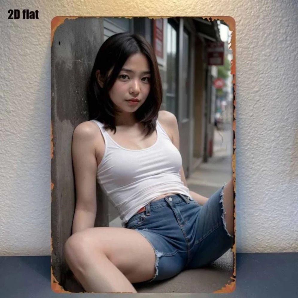 Street Fashion Asian - Nowa modna metalowa dekoracja ścienna HD