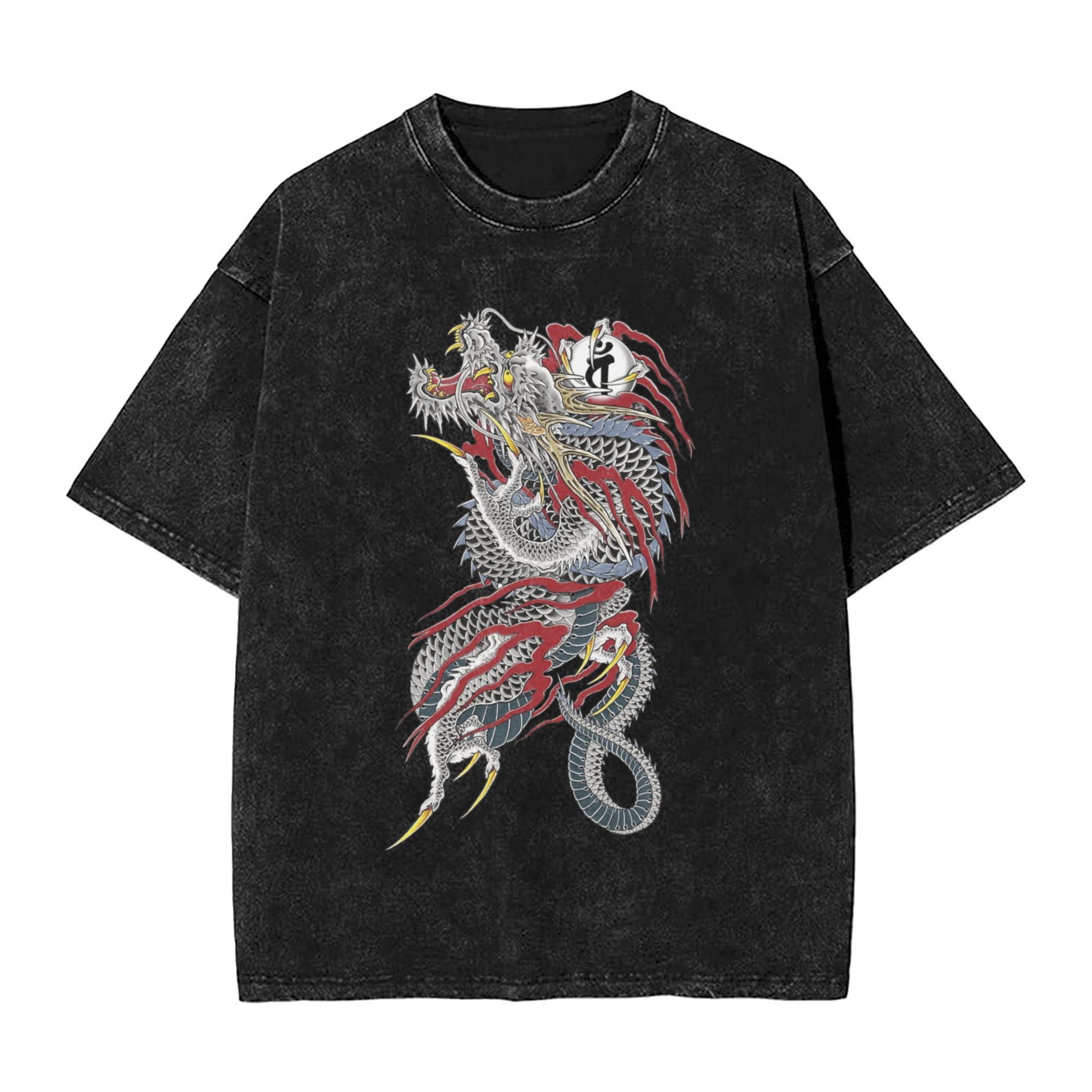 Street Fashion Harajuku - Koszulka Kazuma Kiryu Dragon, koszulka plażowa,