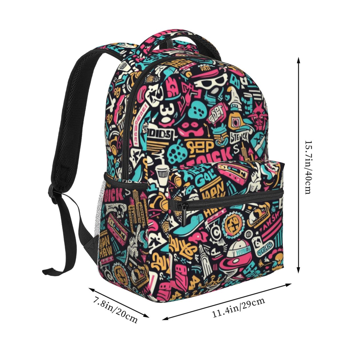 Plecak z motywem graffiti w st – High Street Fashion New York recenzja i cena