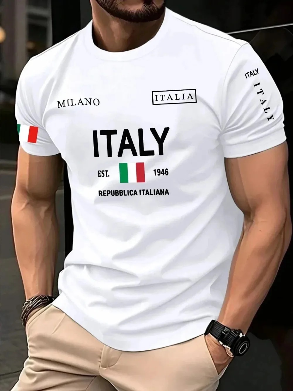 Koszulka męska 3D z nadrukiem  – Street Fashion Milan recenzja i cena