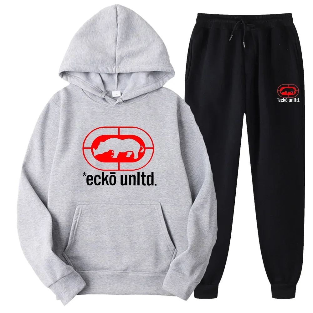 Ecko Unltd. Dres z logo Rhino: – Street Fashion Hoodie recenzja i cena