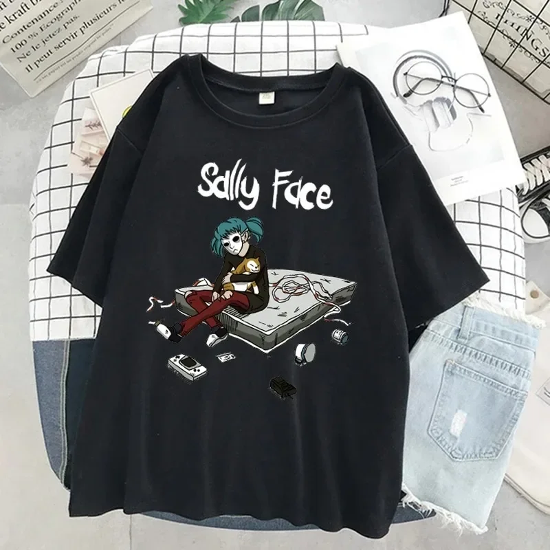 Sally Face T Shirt Women Funny – Street Fashion Asian recenzja i cena