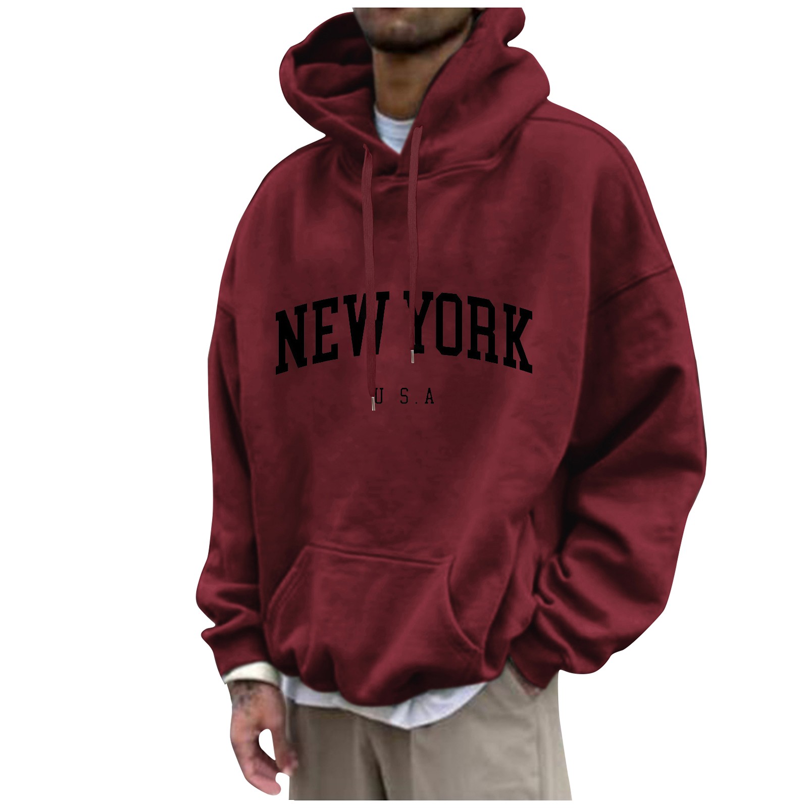 New York Print męskie bluzy z  – High Street Fashion New York recenzja i cena