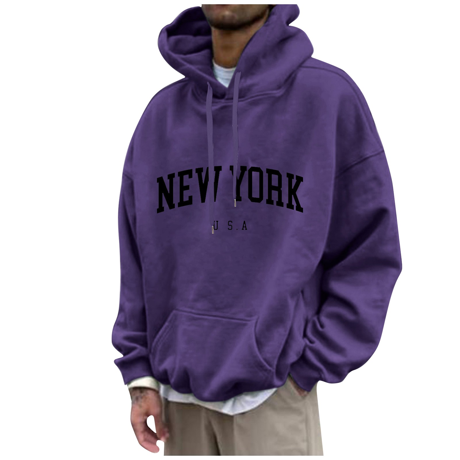 New York Print męskie bluzy z  – High Street Fashion New York recenzja i cena