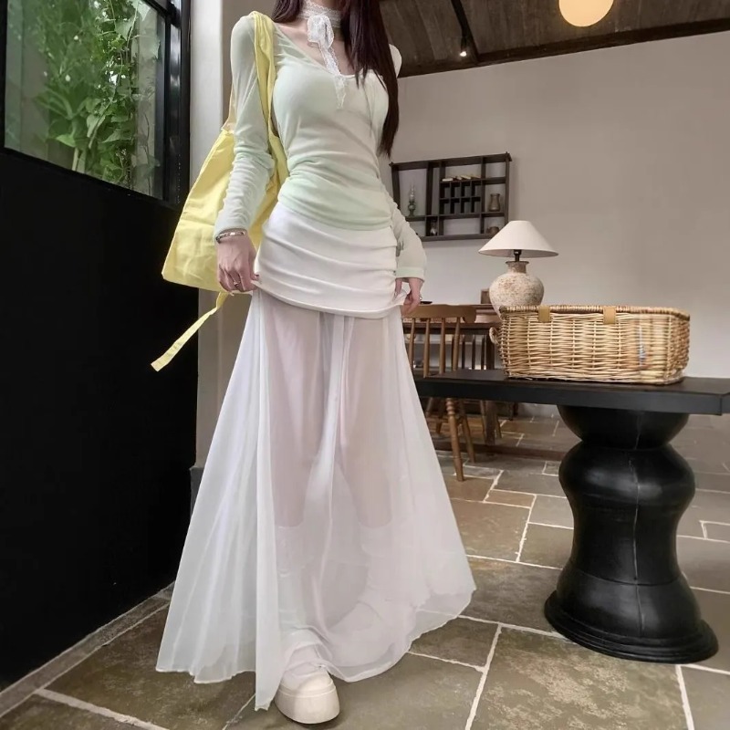 Piękna, elegancka spódnica dam – Street Fashion China Beautiful Girls recenzja i cena