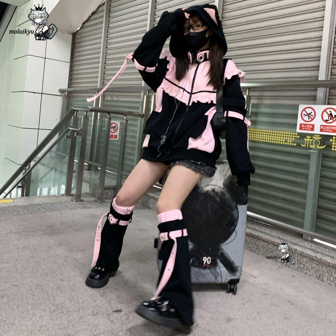 Bluza z kapturem z kocimi usza – Street Fashion Harajuku recenzja i cena